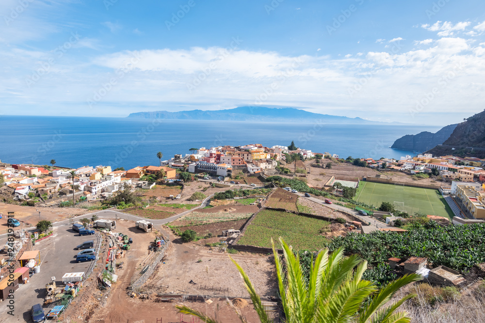 Obraz premium aerial landscape view of la gomera