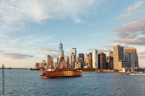 Downtown Manhatten, as seen from the Ferry to Staten Island