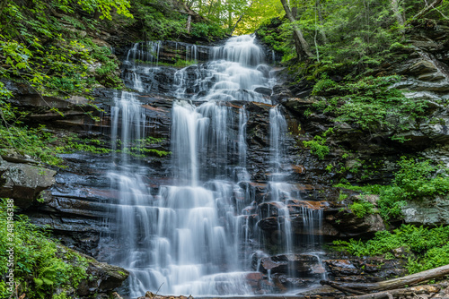 Fototapeta Naklejka Na Ścianę i Meble -  Harrison Wright Waterfall in Ricketts Glen State Park of Pennsylvania