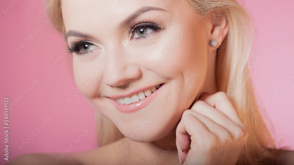 Face care and skin care, health and beauty concept, copy space right Face care and skin care, health and beauty concept, copy space right