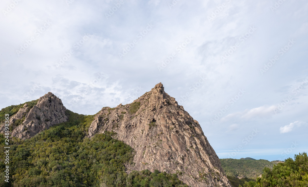 mountain view in la gomera canarias