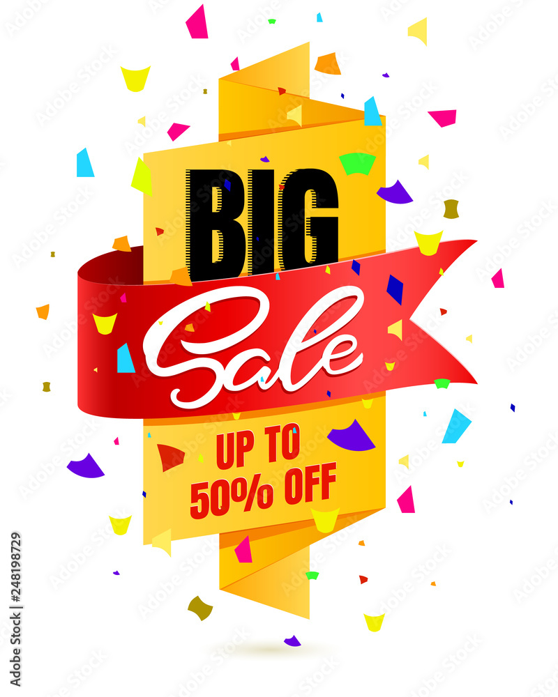 Special offer Big Sale banner template vector design