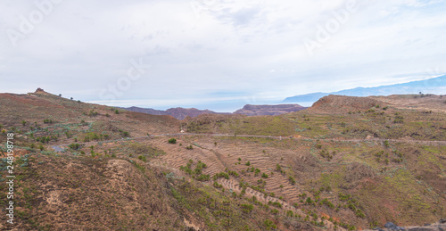 view of la gomera canarias mountains