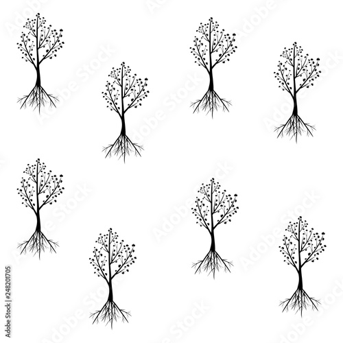 trees, background