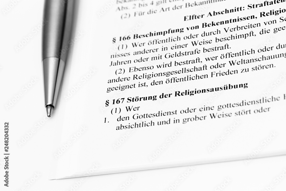 Störung der Religionsausübung Strafgesetzbuch Störung der Religionsausübung Strafgesetzbuch