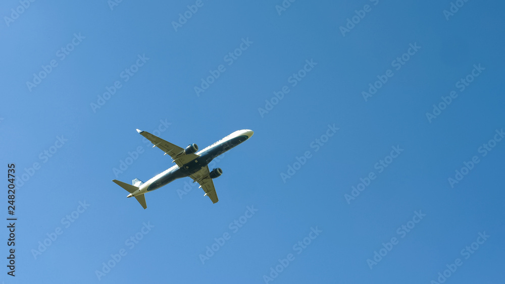 Plane leaving the airport Plane leaving the airport