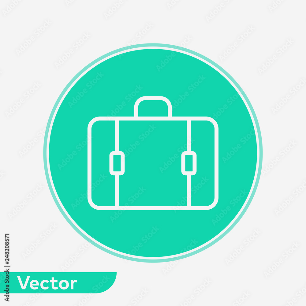 Suitcase vector icon sign symbol Suitcase vector icon sign symbol