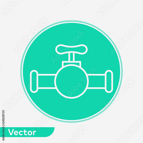 Water tap vector icon sign symbol