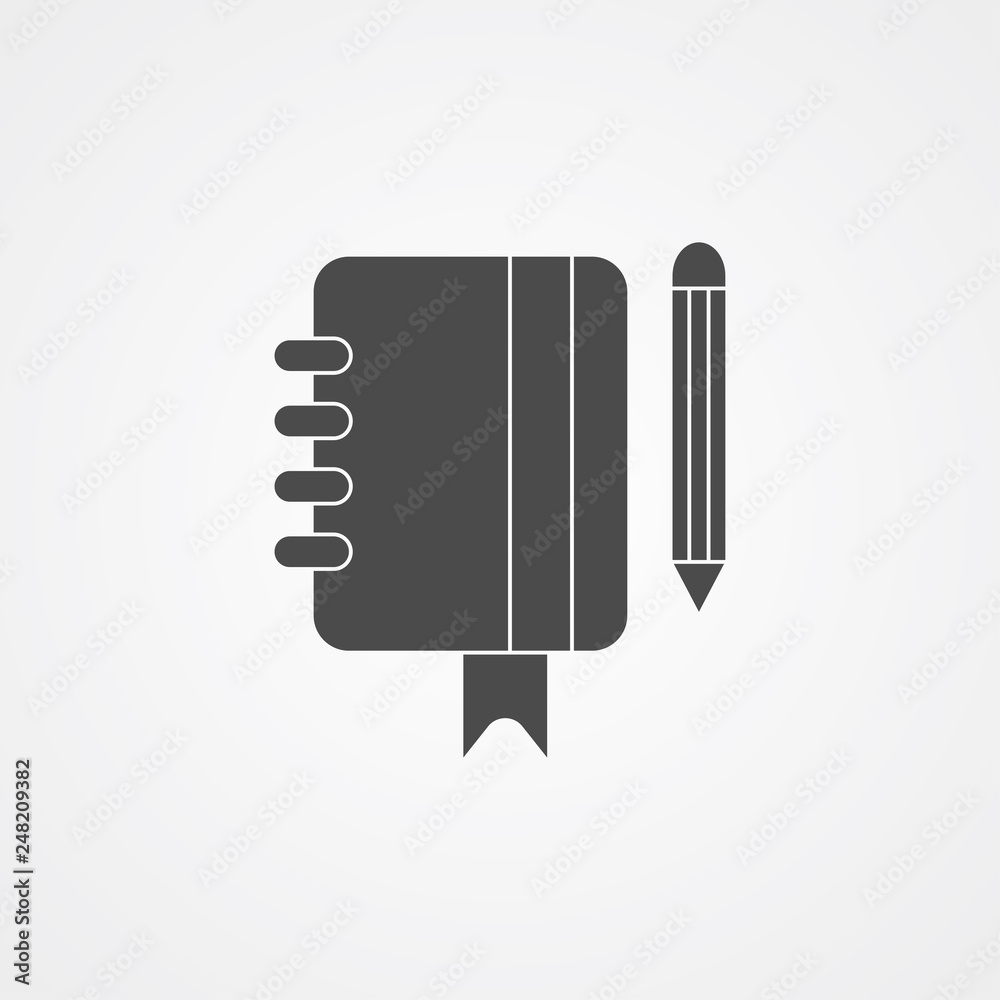Notebook vector icon sign symbol Notebook vector icon sign symbol