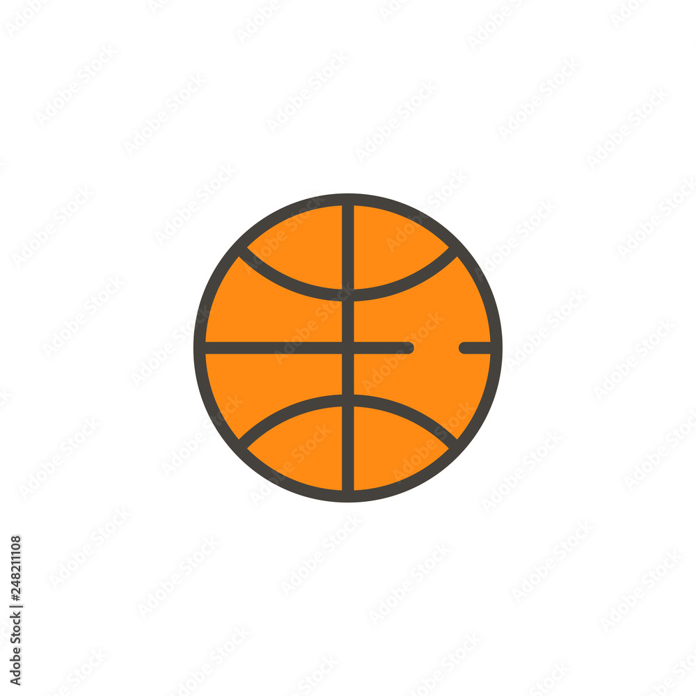 Basketball vector icon sign symbol Basketball vector icon sign symbol
