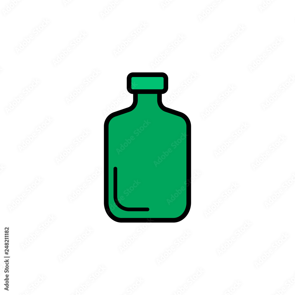 Bottle flat vector icon sign symbol Bottle flat vector icon sign symbol