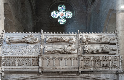 Monastery of Poblet,royal tombs, Tarragona, Spain photo