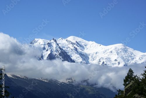 Mont Blanc. Alpy. Szwajcaria  Europa