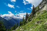 Tour de Mont Blanc. Alpy, Szwajcaria. Europa