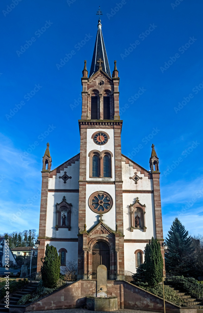 St. Nicolas church in Alsace, France St. Nicolas church in Alsace, France