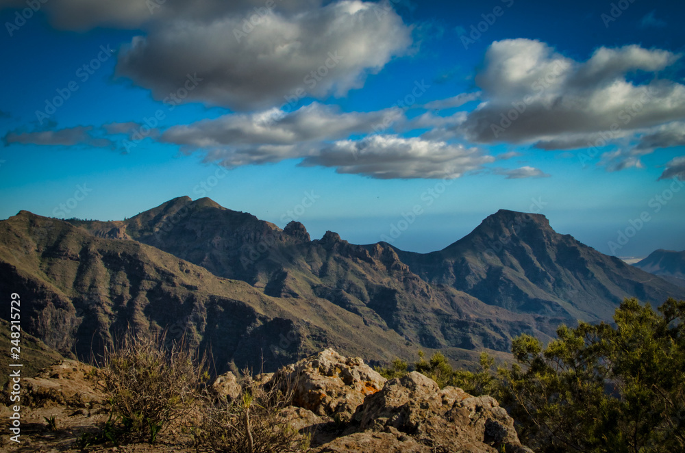A mountain ridge on Tenerife 