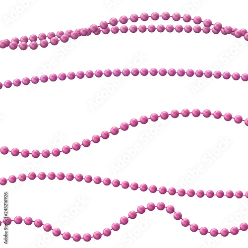 Bead decoration with beads 