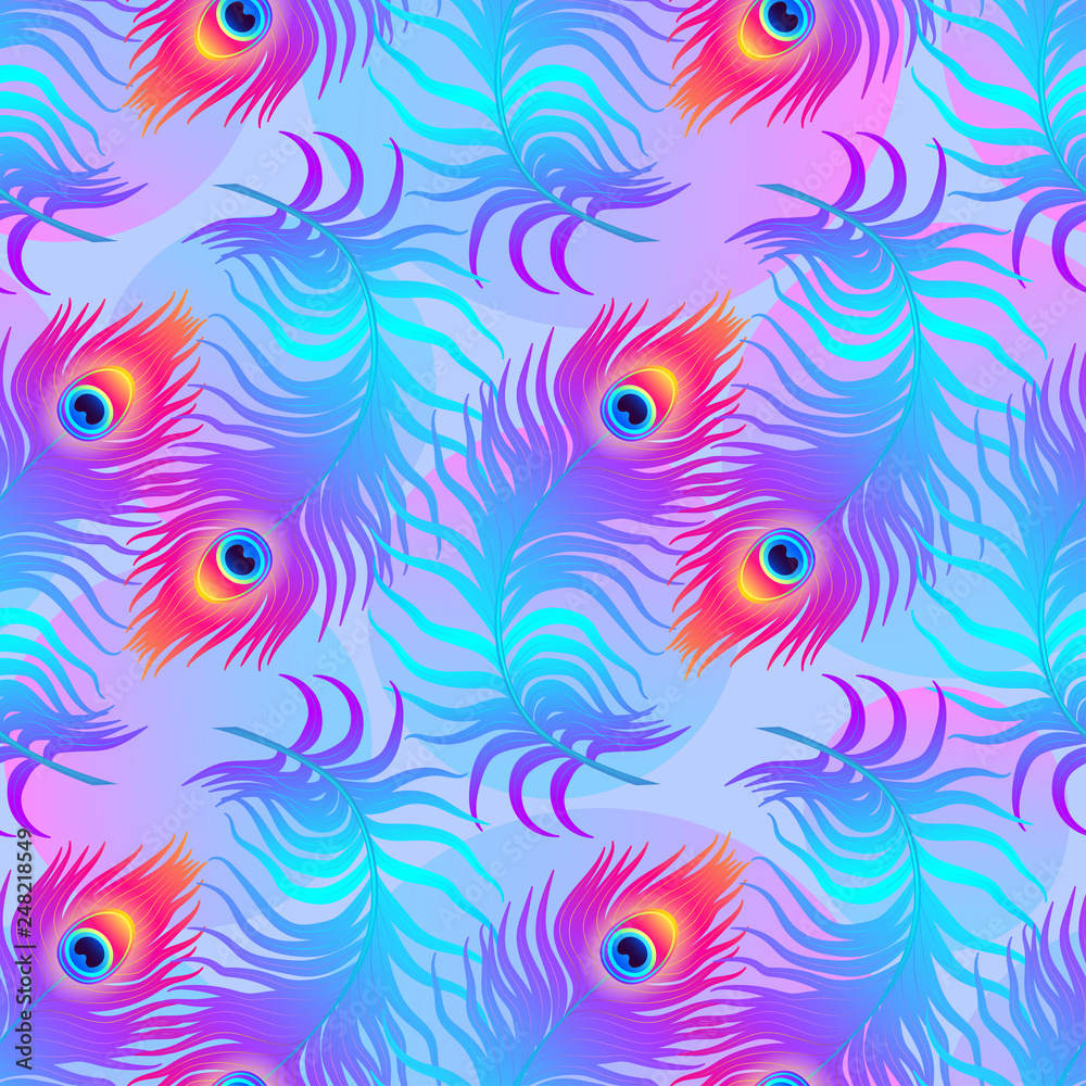 Magic peacock pattern