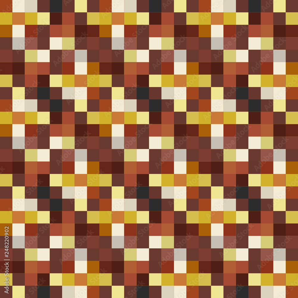 Fototapeta premium Seamless pattern background from a variety of multicolored squares.