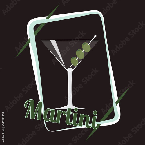 Dry Martini cocktail