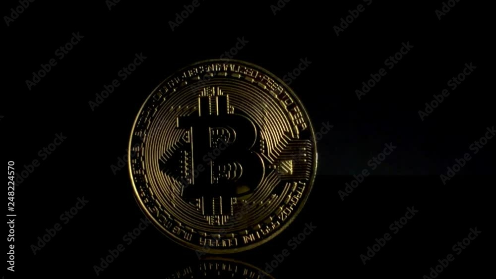 bitcoin fall on a black background bitcoin fall on a black background