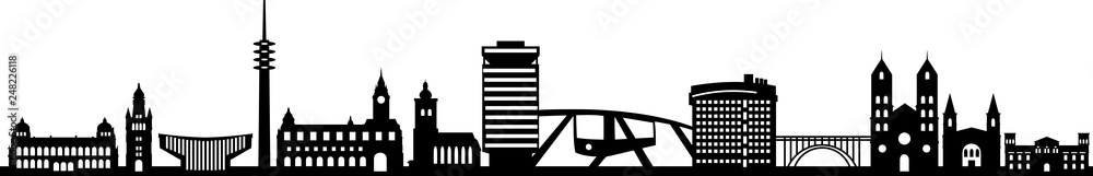 Wuppertal City Skyline Stock Vector | Adobe Stock