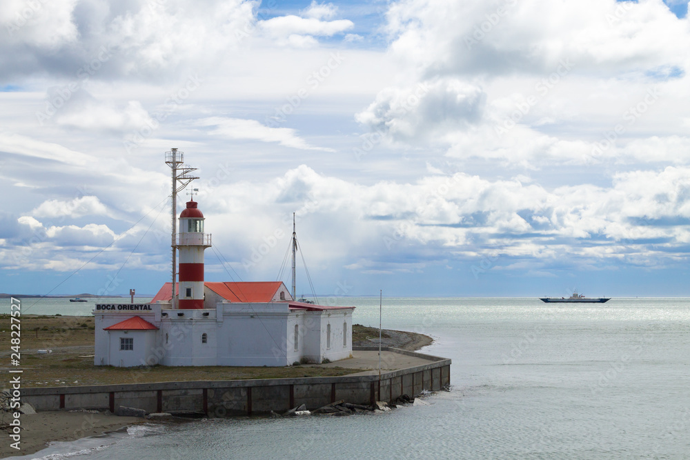 Punta Delgada lighthouse view, Chilean cross border.