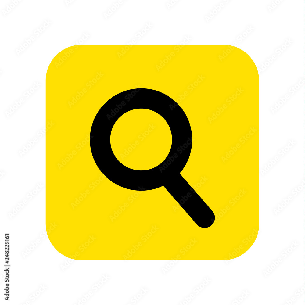 Magnifying glass icon vector Magnifying glass icon vector