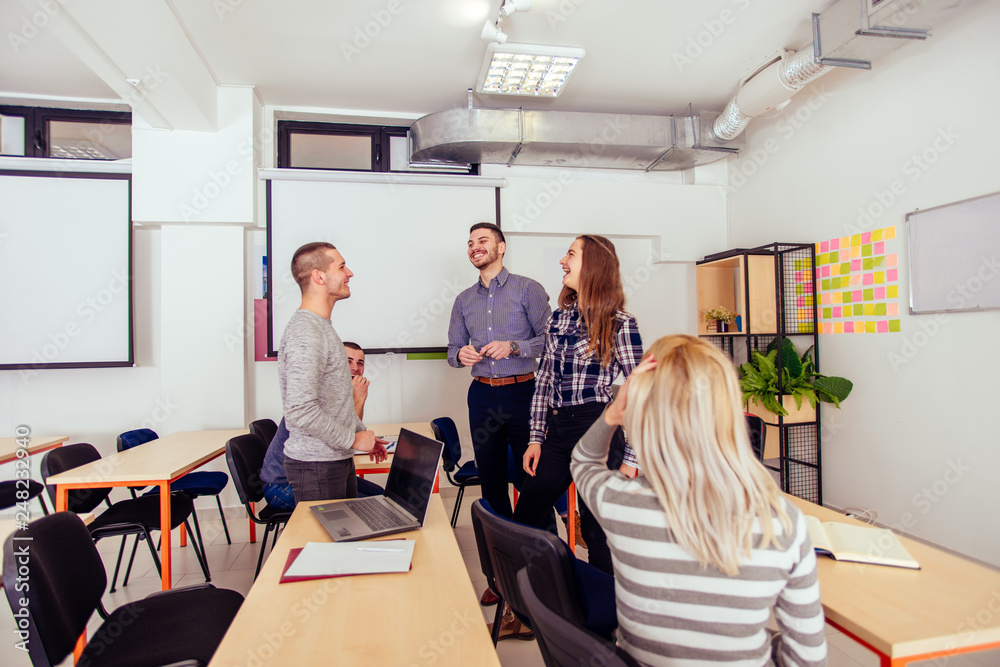 Obraz premium Young students in classroom