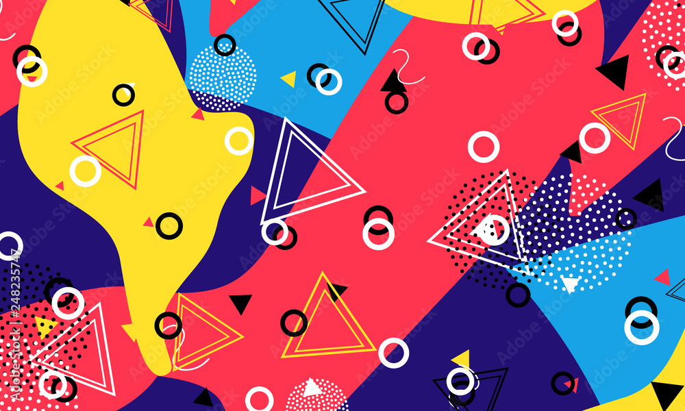 Pop art backdrop. Memphis pattern. Hipster style. Pop art backdrop. Memphis pattern. Hipster style.