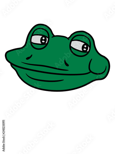 gesicht kopf frosch sizend süß niedlich lustig comic cartoon clipart froschkönig kröte