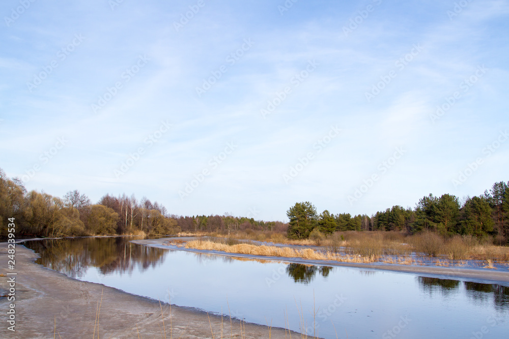 The River Polya in the spring