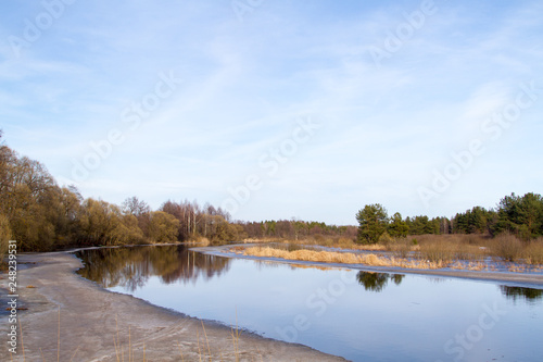 The River Polya in the spring