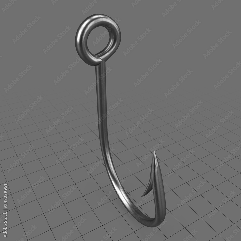 Fish hook Stock 3D asset | Adobe Stock Fish hook Stock 3D asset | Adobe Stock