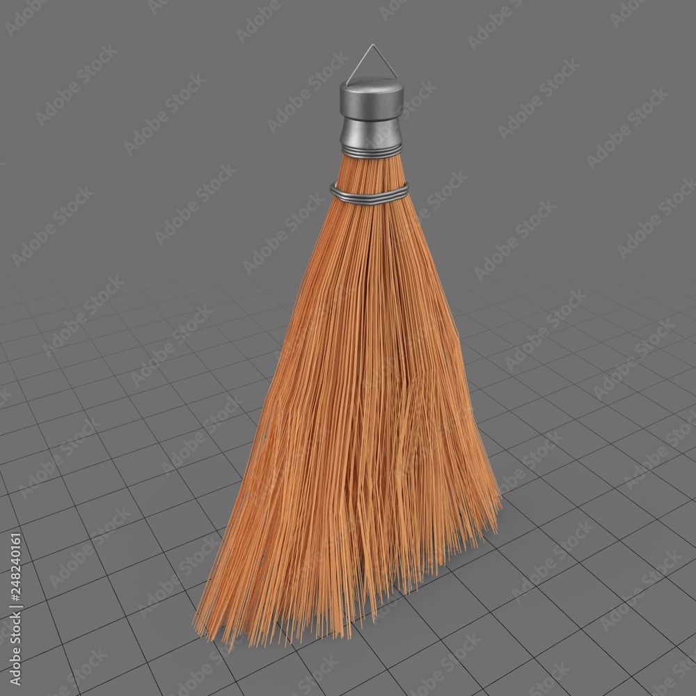 Whisk broom Stock 3D asset | Adobe Stock