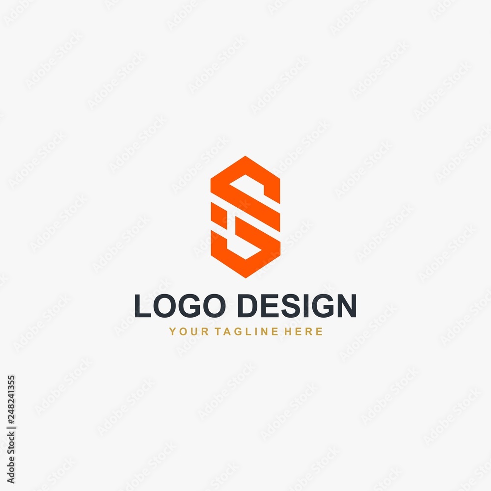 Monogram letter S logo design vector Monogram letter S logo design vector