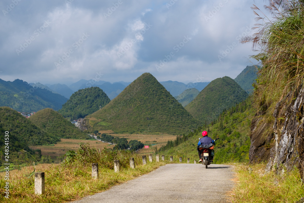 Vietnam, Ha giang province, tour à moto.