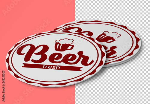 Download 2 Round Coasters Mockup Stock Template Adobe Stock