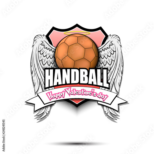 Happy Valentine day and Handball