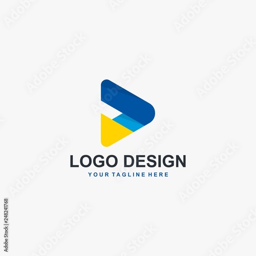 Triangle technology logo design vector. Future colorful logo design. Tech computer icon design. Blue logo. Free Download Triangle technology logo design vector. Future colorful logo design. Tech computer icon design. Blue logo. - GFXLoad