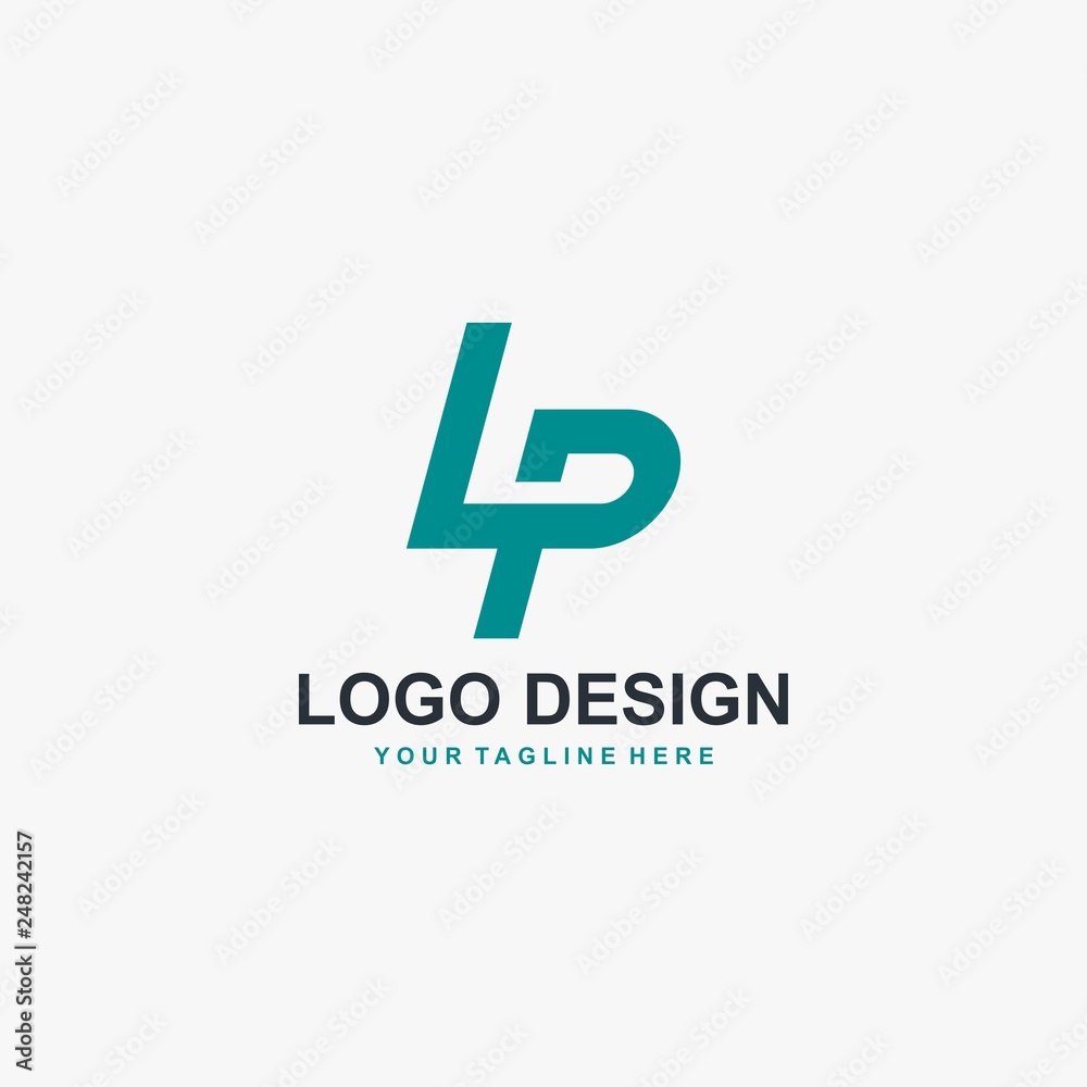 Letter LP logo design vector Letter LP logo design vector