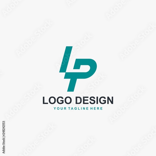Letter LP logo design vector