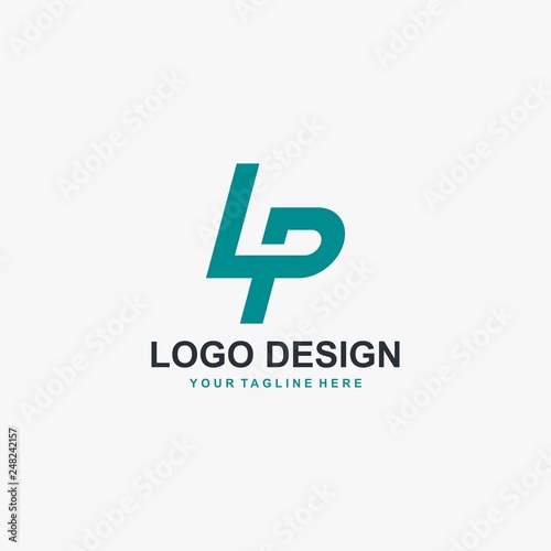 Letter LP logo design vector
