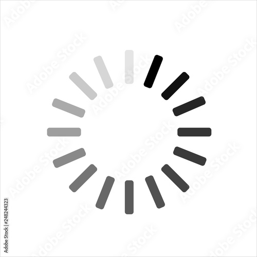 Download, loading, downloading, load, booting, upload, uploading, boot, downloaded, loaded Icon. Can use for printing, website, presentation element. for app demo on phone.White background.