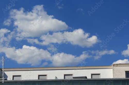 Roof And Clouds © David K. Marti