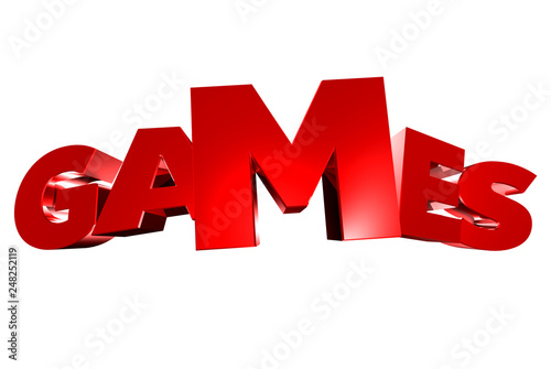 games 3d,games red text white background.