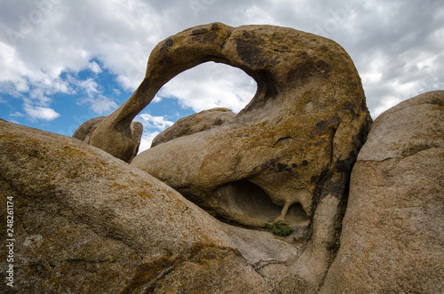 Moibus Arch, also known as the Whitney Portal Arch, in the Alabama Hills area of California photo