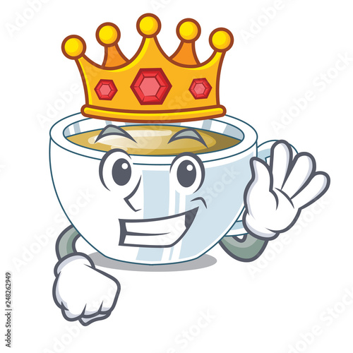 King ginger tea in a cartoon bottle