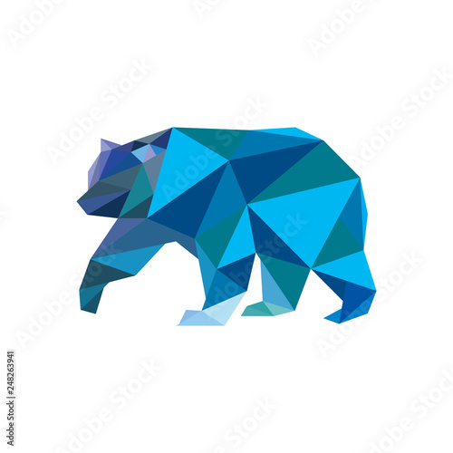 bear modern blue