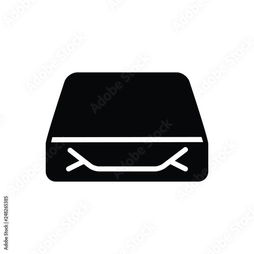 Black solid icon for  wrapup  photo